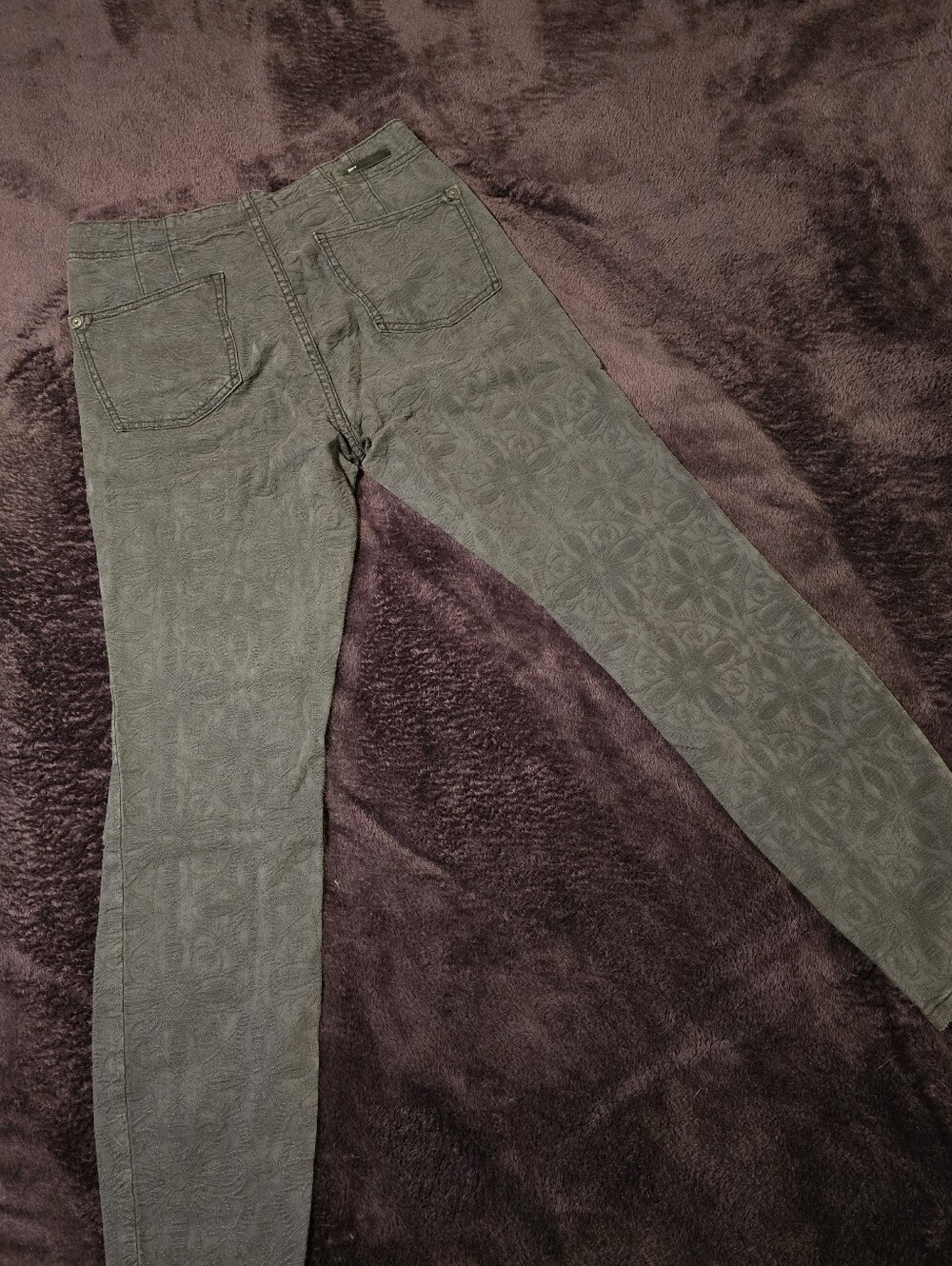 Pilcro High Rise Skinny Damask Pattern - Picture 2 of 5